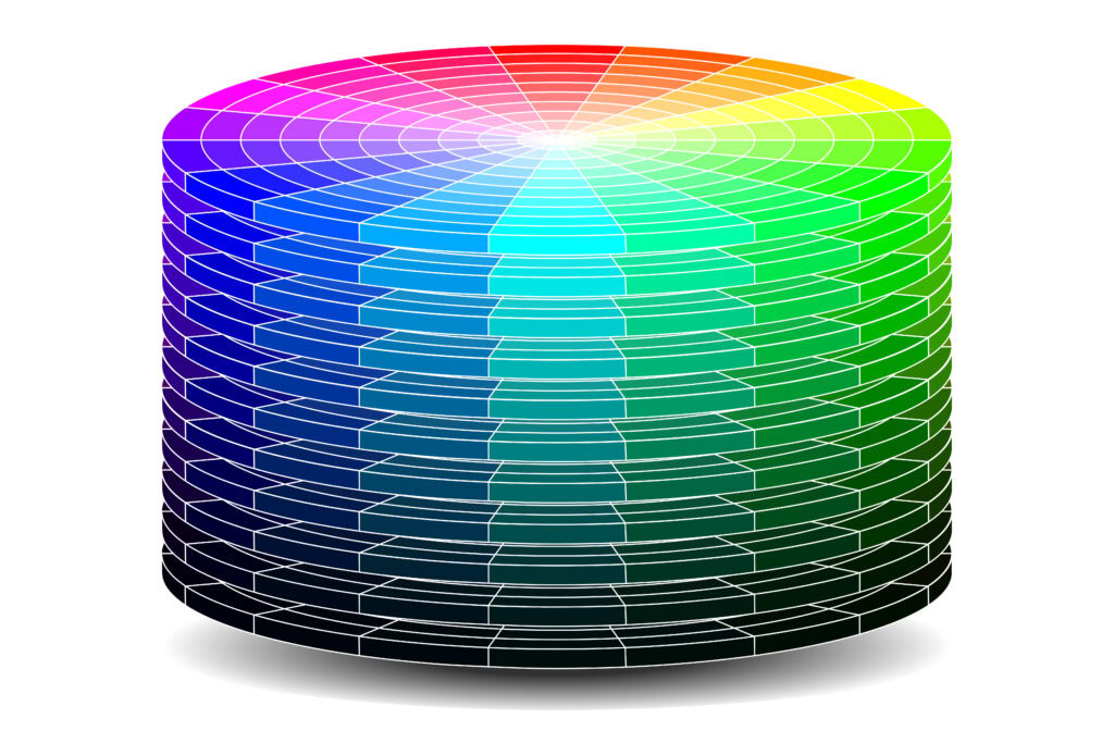 HSB Colour Model - Discs - White