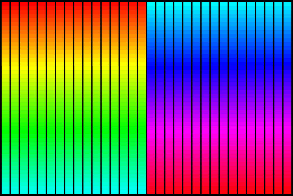 1530 RGB Colours - Grid