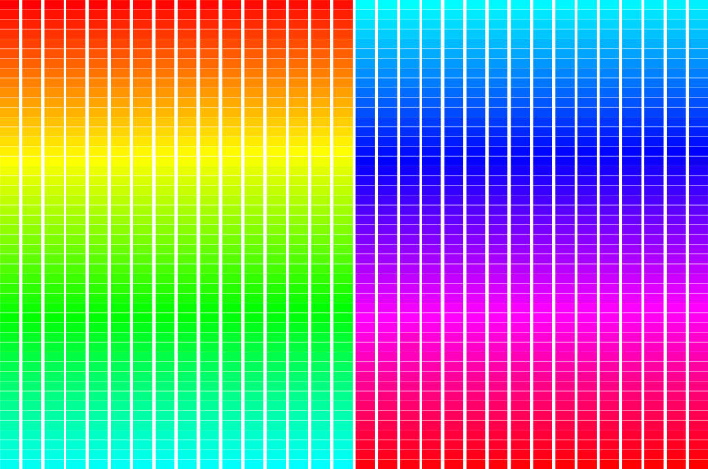 1530 RGB Colours - Grid - White