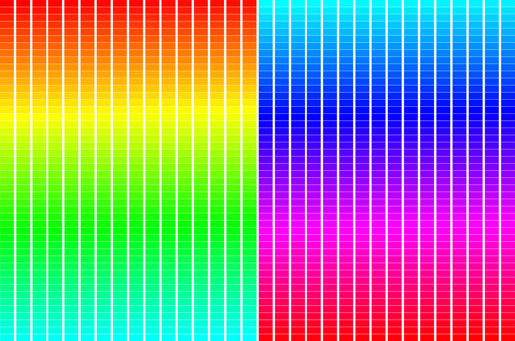 1530 RGB Colours - Grid - White